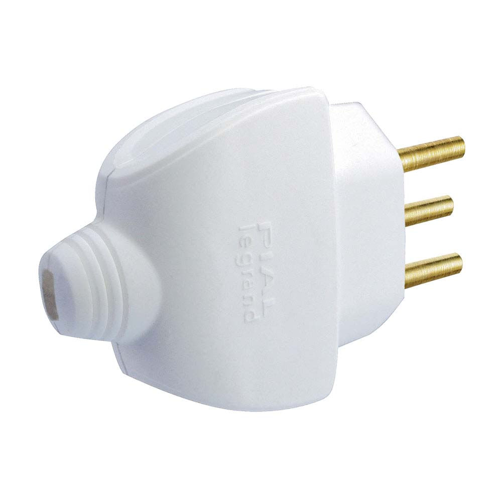 Encontraproduto.com.br - Plugue monobloco 2P T 10A branco 615801 Pial