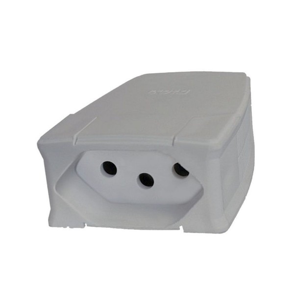 Encontraproduto.com.br - Prolongador Femea 2P+T 20A Cinza Cod. 615877 – Pial