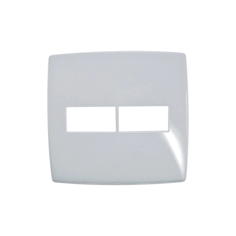 Placa 4x4 1+1 Posto Gloss Branco Pial