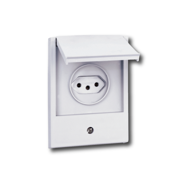 Encontraproduto.com.br - Tomada 2p + T 20a Linha Aquatic - 064219 - Pial Legrand