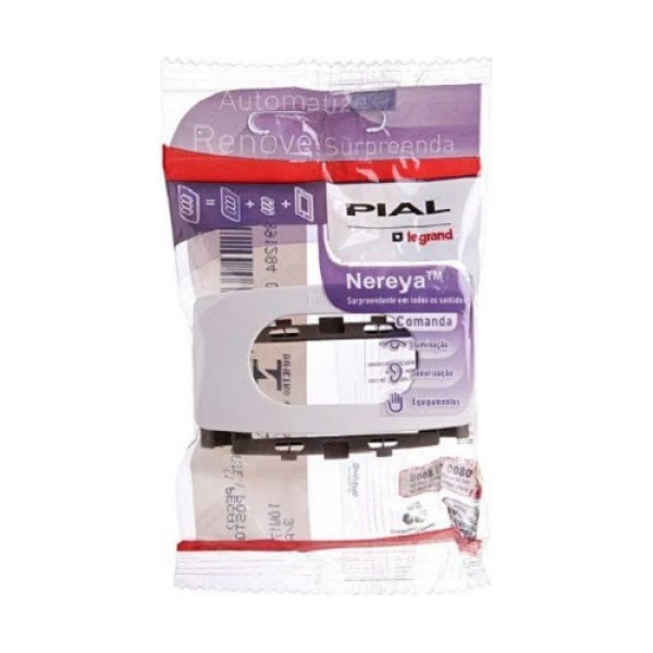 Encontraproduto.com.br - Placa 1 módulo Suporte para Móveis branco Nereya Pial