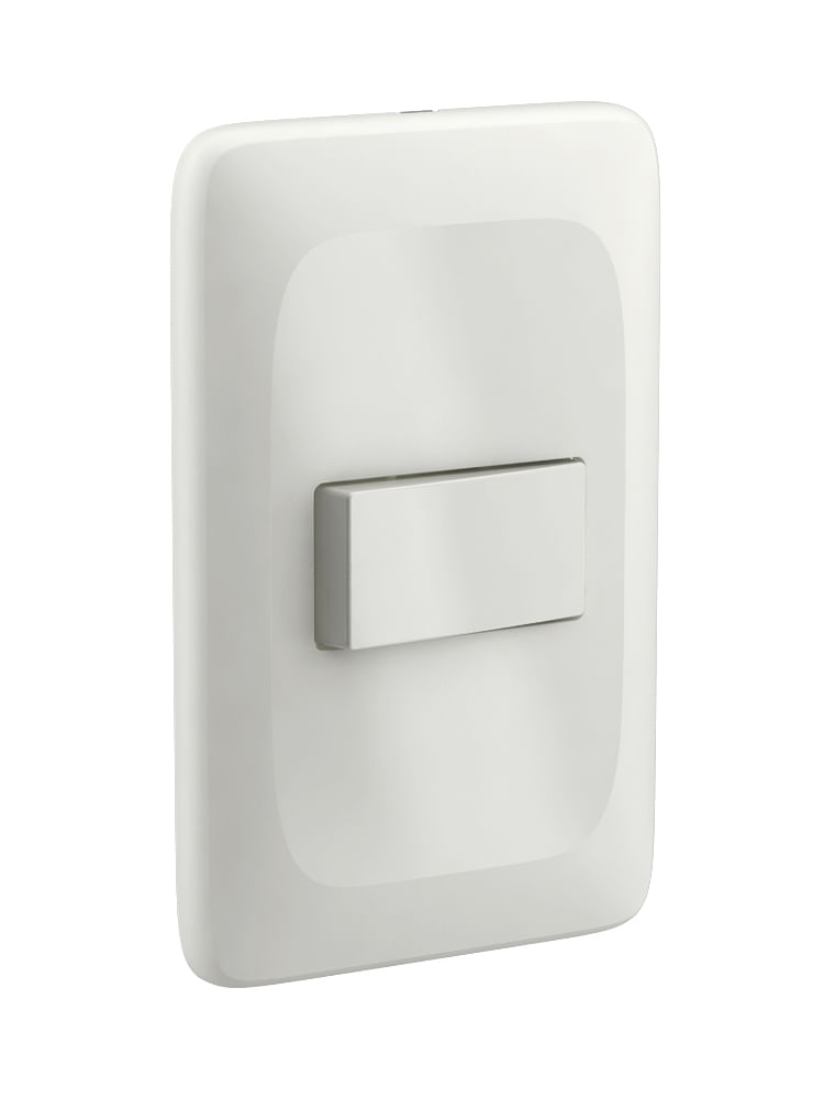 Encontraproduto.com.br - Interruptor 4x2 simples com placa branco Zuli Lorenzetti