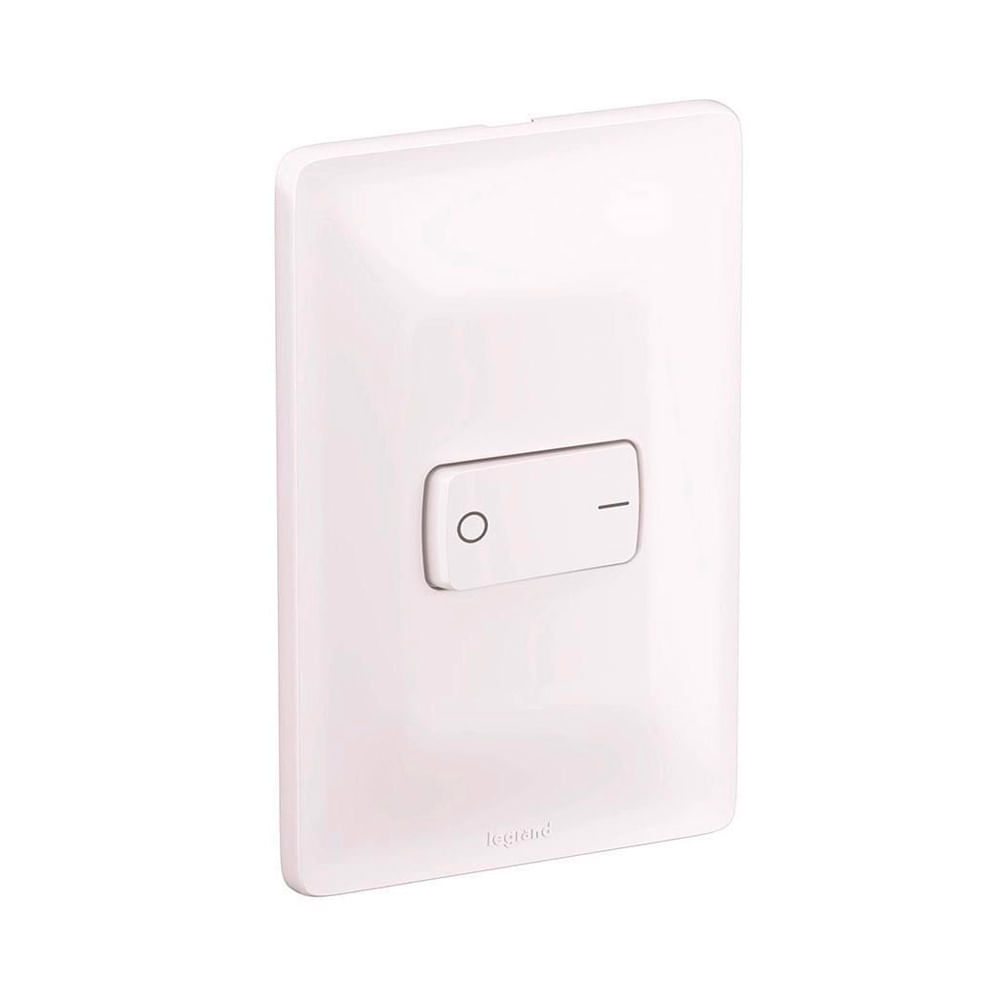 Encontraproduto.com.br - Conjunto Interruptor Simples Bipolar 10a Branco Zeffia