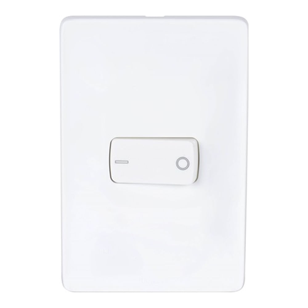 Encontraproduto.com.br - Conjunto Interruptor Simples Bipolar 10a Branco Zeffia
