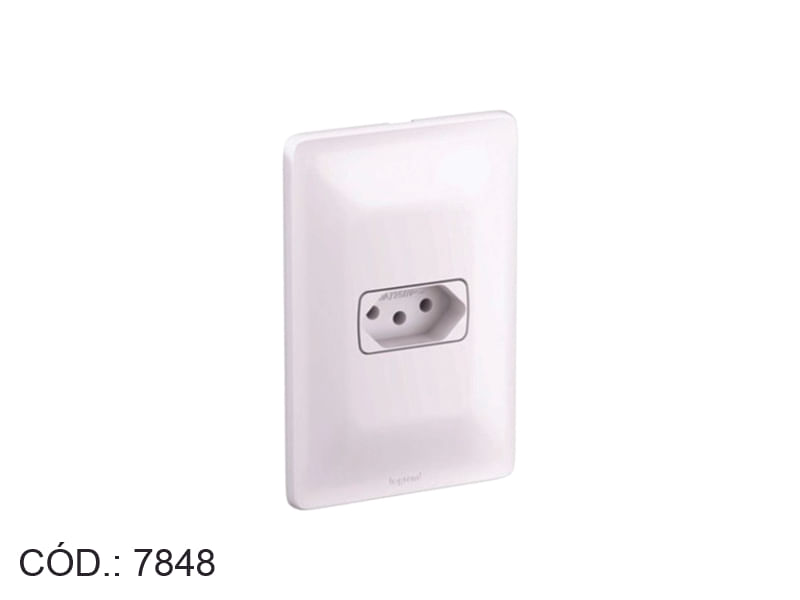 Encontraproduto.com.br - Conjunto Tomada 2p+T 10a Branco Zeffia - 680110 - Pial