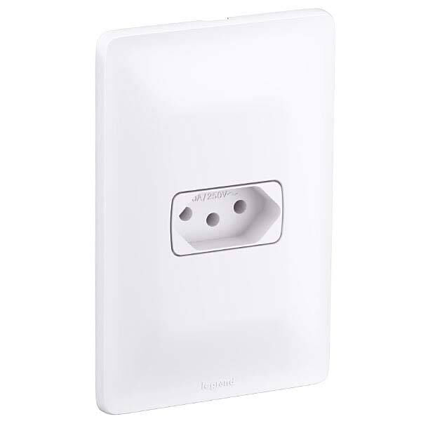 Encontraproduto.com.br - Conjunto Tomada 2p+T 10a Branco Zeffia - 680110 - Pial