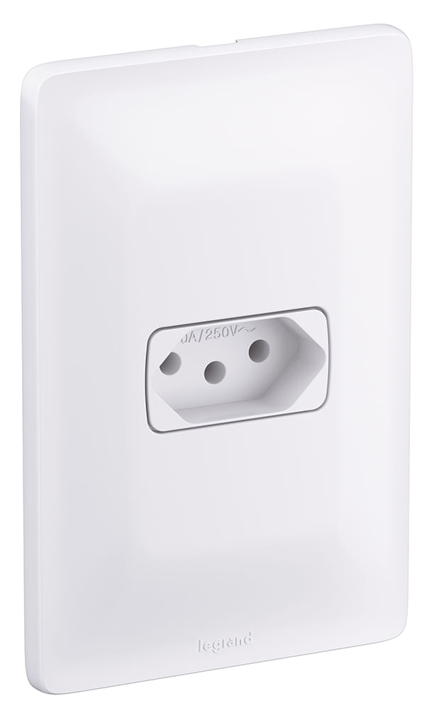 Encontraproduto.com.br - Conjunto Tomada 2p+T 10a Branco Zeffia - 680110 - Pial