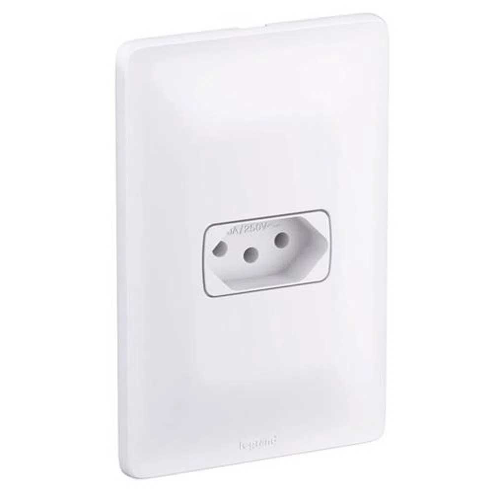 Encontraproduto.com.br - Conjunto Tomada 2p+T 10a Branco Zeffia - 680110 - Pial