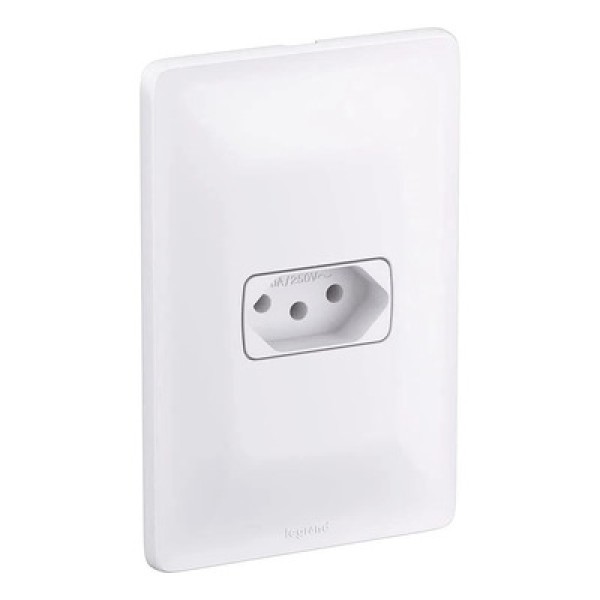 Encontraproduto.com.br - Conjunto Tomada 2p+T 10a Branco Zeffia - 680110 - Pial