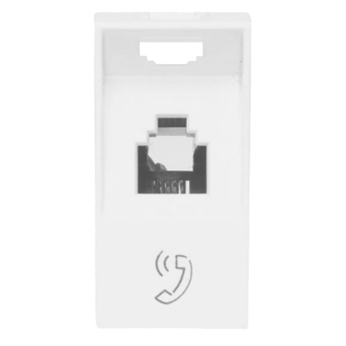 Encontraproduto.com.br - Módulo Tomada Telefone Rj11 4 Fios Branco 1 Módulo Arteor Pial Legrand