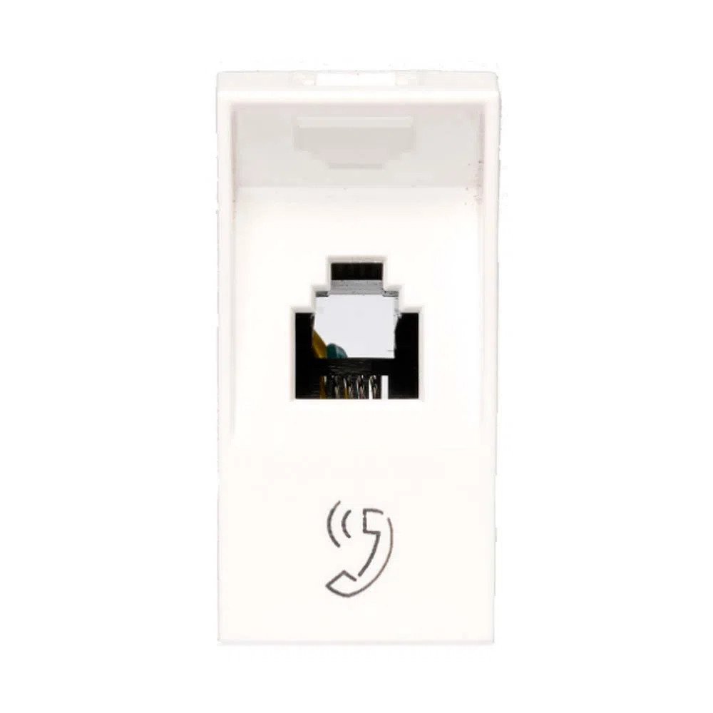 Encontraproduto.com.br - Módulo Tomada Telefone Rj11 4 Fios Branco 1 Módulo Arteor Pial Legrand