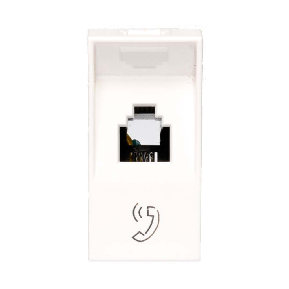 Encontraproduto.com.br - Módulo Tomada Telefone Rj11 4 Fios Branco 1 Módulo Arteor Pial Legrand