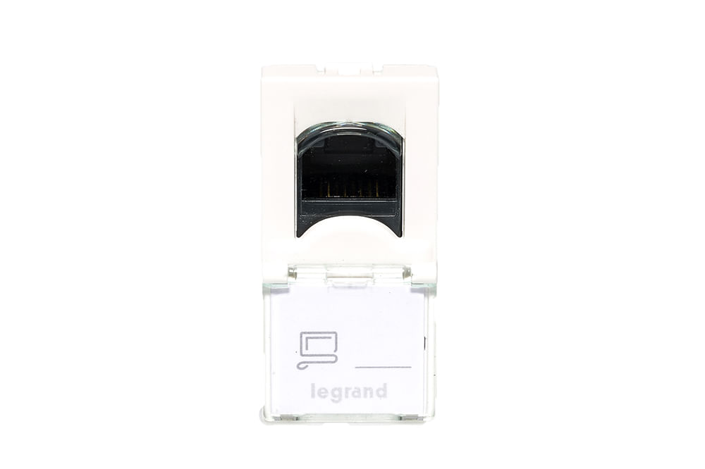 Encontraproduto.com.br - Módulo Tomada Informática Rj45 Cat5E Branco 1 Módulo Arteor Pial Legrand