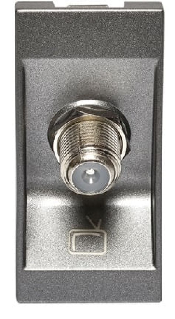 Encontraproduto.com.br - Tomada Tv 1m Quadrado Magnésio Arteor Cod.582650b - Pial