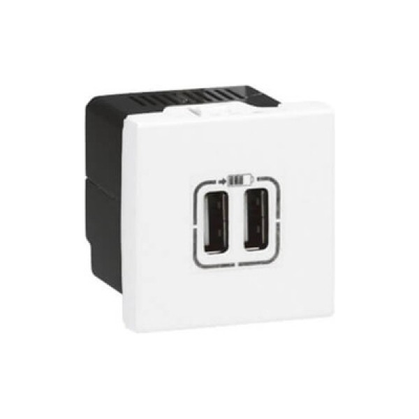Módulo Carregador Usb 2 Módulos Branco Arteor Pial Legrand