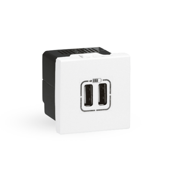 Encontraproduto.com.br - Módulo Carregador Usb 2 Módulos Branco Arteor Pial Legrand