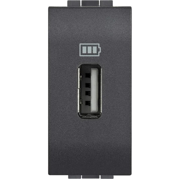 Modulo carregador 1usb 1100ma sl4285c1preto.