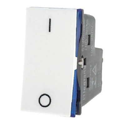 Módulo Interruptor Plus+ Bipolar Simples 10a Branca Legrand