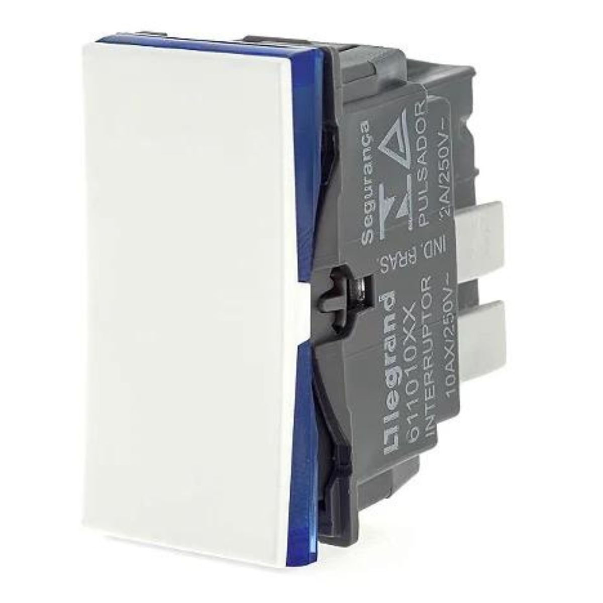 Encontraproduto.com.br - Módulo Pulsador 2a 250v Branco 611013bc - Pial Plus +