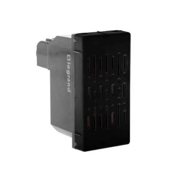 Encontraproduto.com.br - Módulo Campanhia Cigarra 127v Preto Pp+ 611040pt Pial