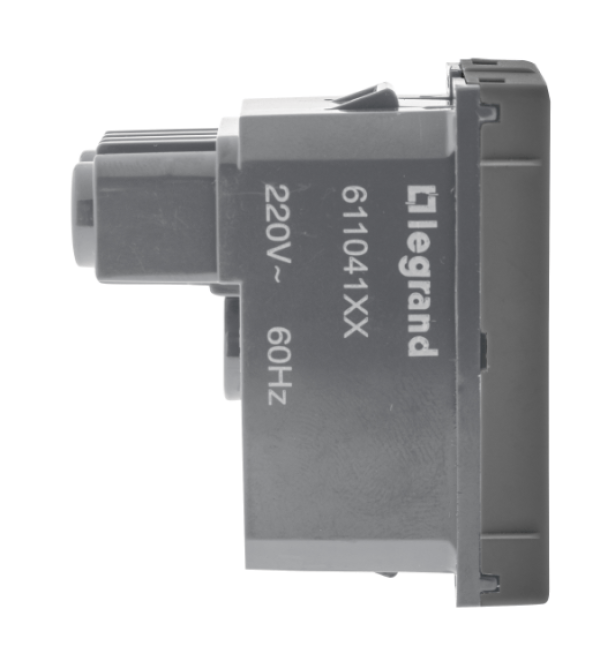 Encontraproduto.com.br - Módulo Campanhia Cigarra 127v Preto Pp+ 611040pt Pial