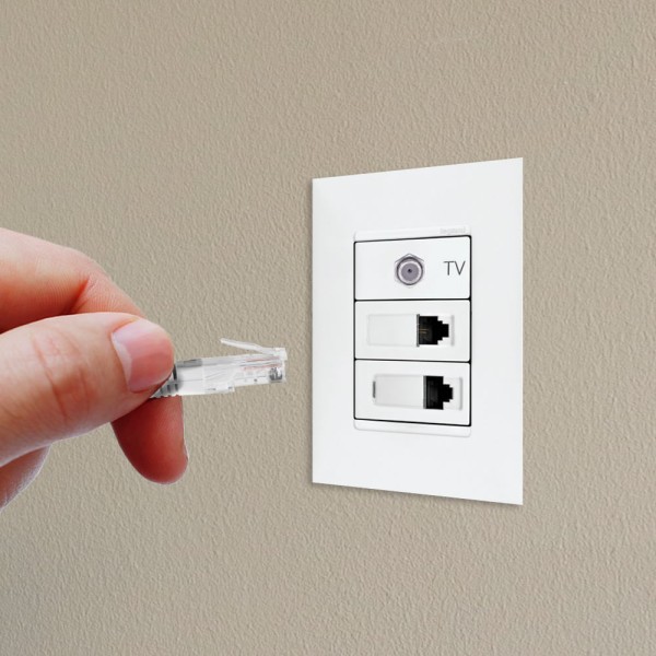 Encontraproduto.com.br - Módulo Tomada Rj11 2 Fios Branco Pial Plus+ 615011bc - Pial