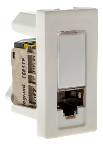 Módulo Tomada Dados LDS2 RJ45 CAT6A Branco Pial Plus - 615044BC - Legrand