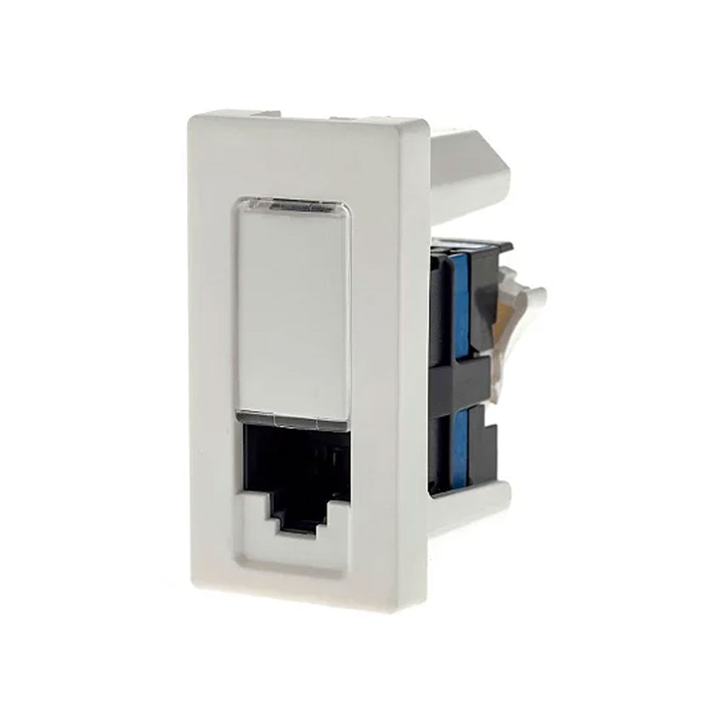 Encontraproduto.com.br - Módulo Tomada Dados LDS2 RJ45 CAT6A Branco Pial Plus - 615044BC - Legrand