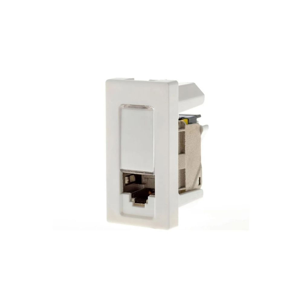 Encontraproduto.com.br - Módulo Tomada Dados LDS2 RJ45 CAT6A Branco Pial Plus - 615044BC - Legrand
