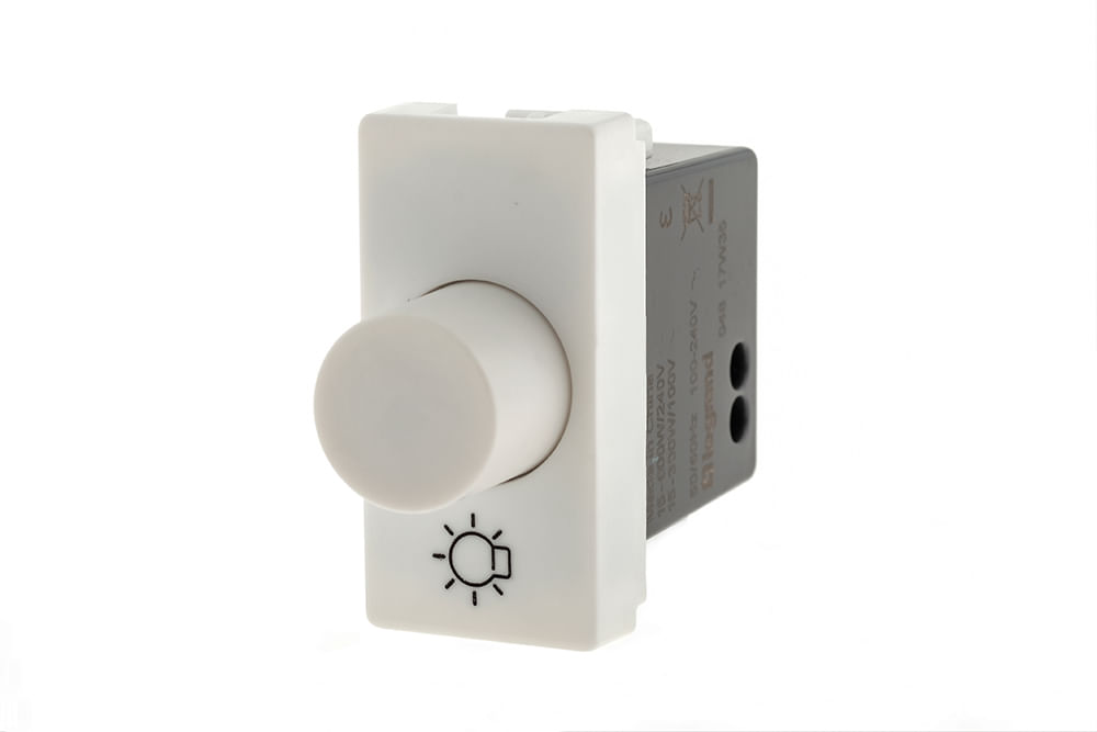 Módulo Dimmer Rotativo 300 A 600W Branco Pial Plus+