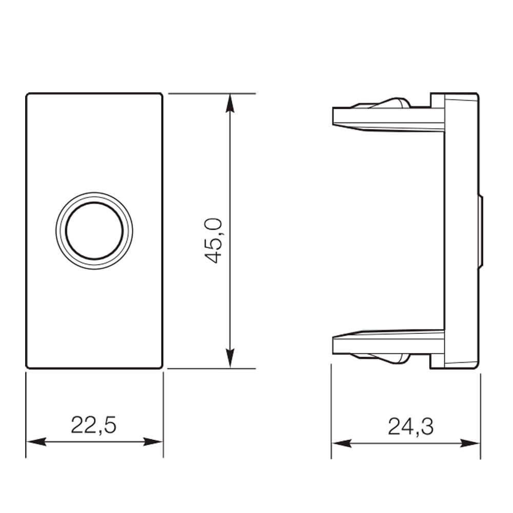Encontraproduto.com.br - Módulo Saída De Fio Branco Pial Plus +