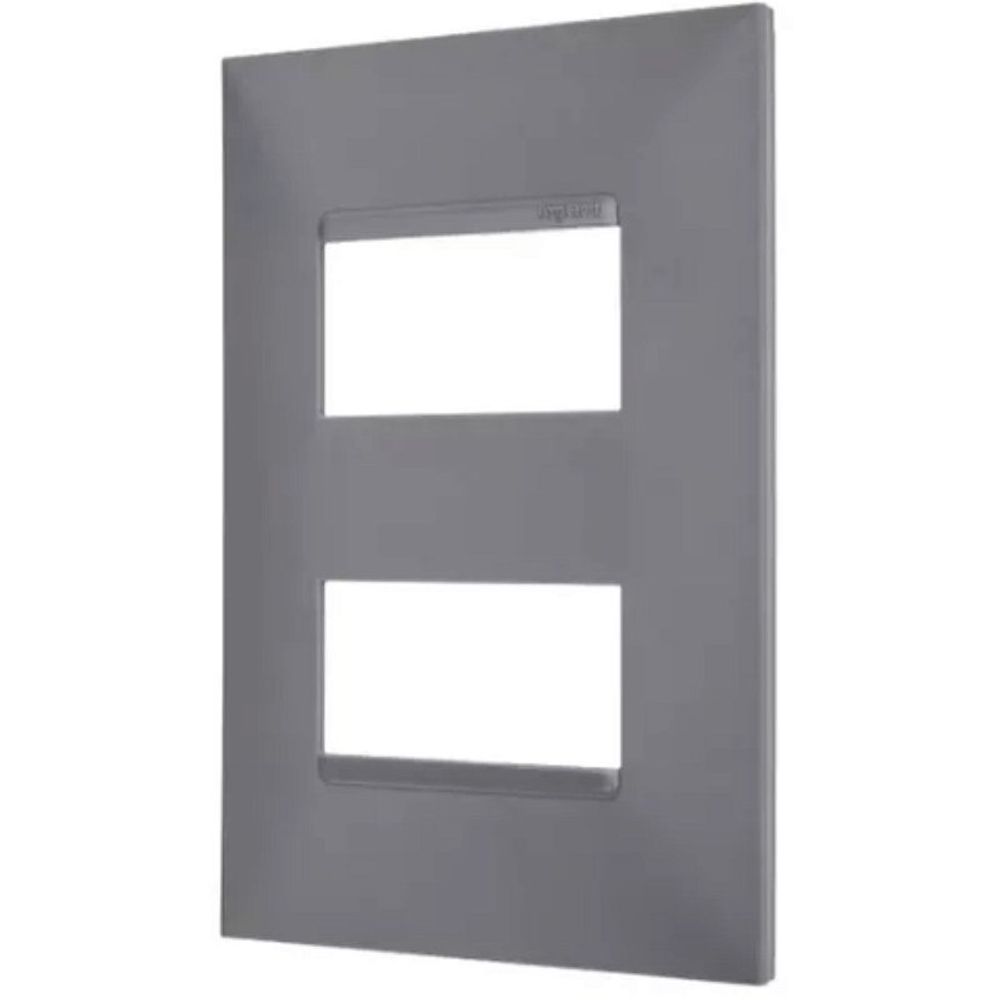 Encontraproduto.com.br - Placa 4x2 2p Separados Cinza Pp+