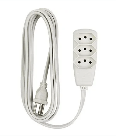 Encontraproduto.com.br - Extensão Sort 10M PP 3x0,75 2P+T 10A Branca Daneva Pial
