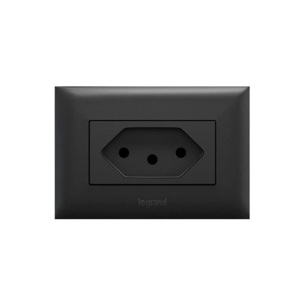 Encontraproduto.com.br - Placa Suporte Preto 1 Módulo Para Móvel Pial Plus+