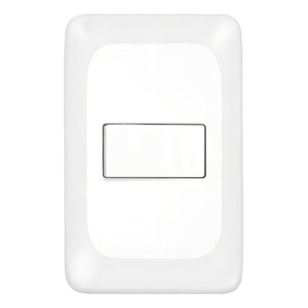 Encontraproduto.com.br - Conjunto De Interruptor Simples 10A/250V 4x2 Branco Brilhante Não Adere Lgx010 Pial Pop Legrand