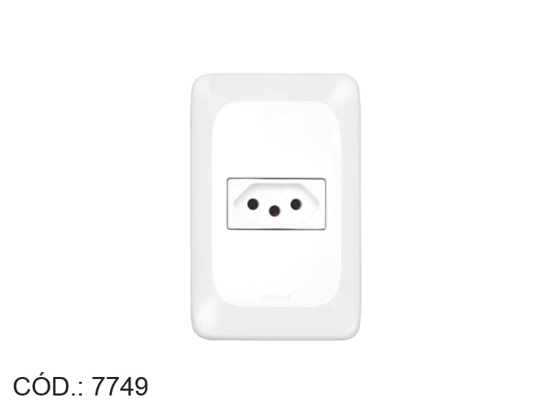 Encontraproduto.com.br - Conj Tomada 2P+T 10A Branco PPOP
