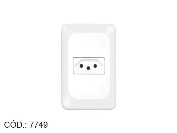 Encontraproduto.com.br - Conj Tomada 2P+T 10A Branco PPOP