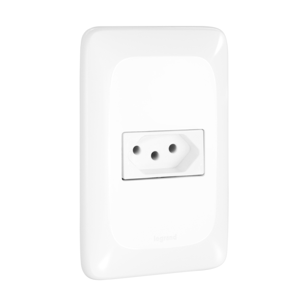 Encontraproduto.com.br - Conj Tomada 2P+T 10A Branco PPOP