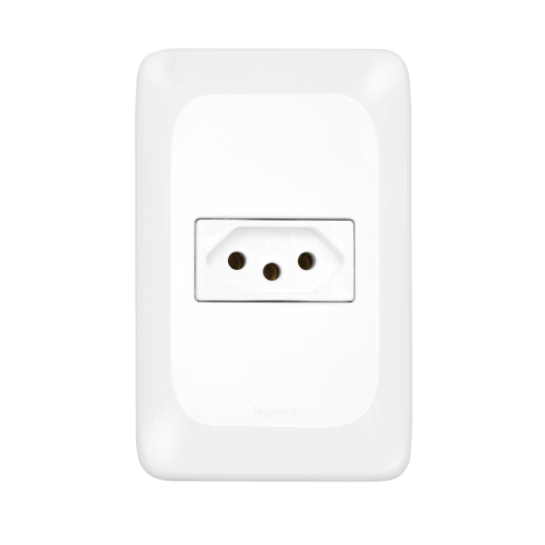 Encontraproduto.com.br - Conj Tomada 2P+T 10A Branco PPOP