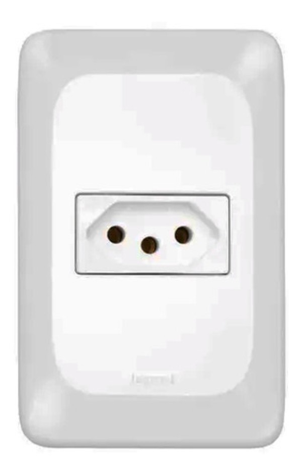 Encontraproduto.com.br - Conj Tomada 2P+T 10A Branco PPOP