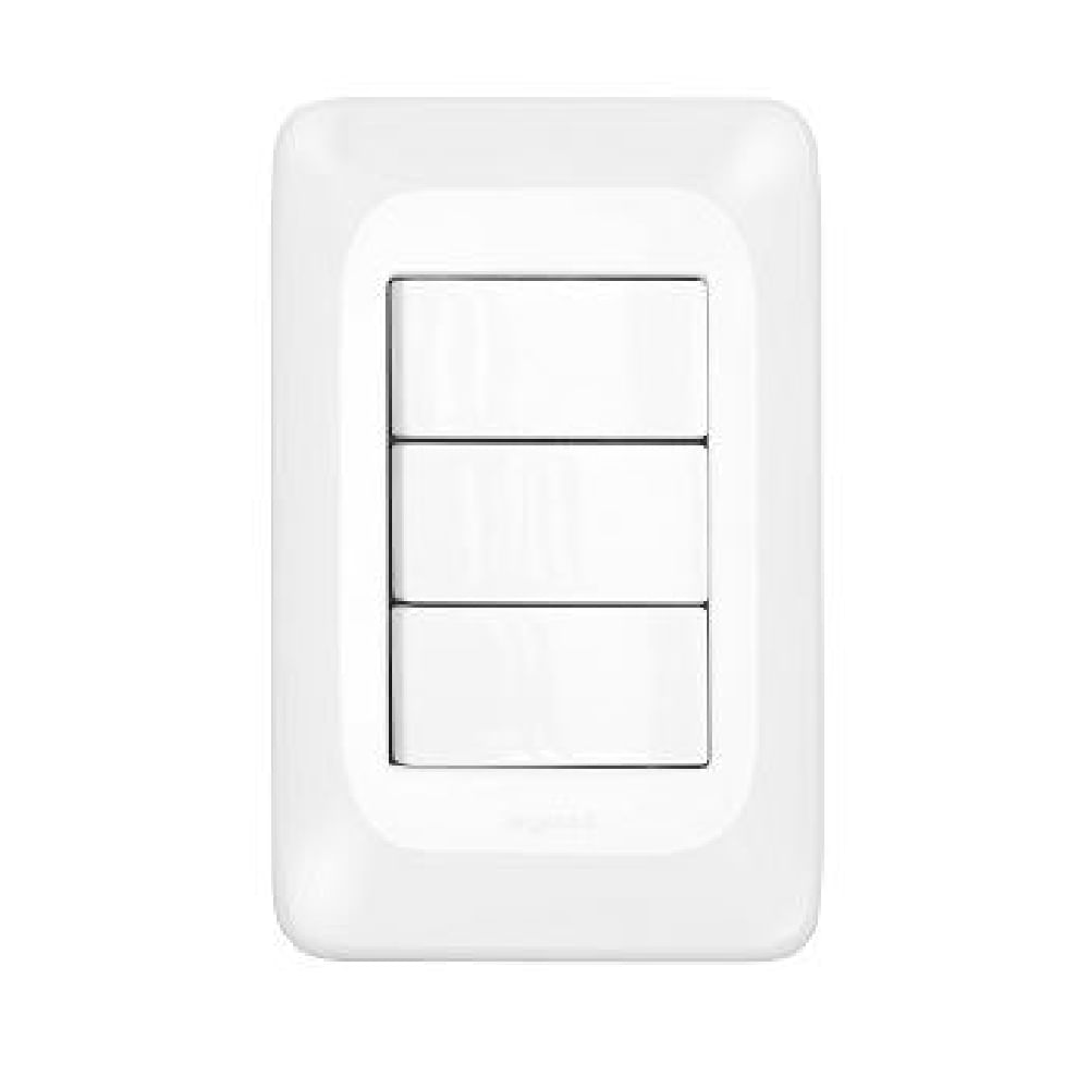 Encontraproduto.com.br - 3 INTERRUPTOR SIMP 10A 4X2 PIAL POP