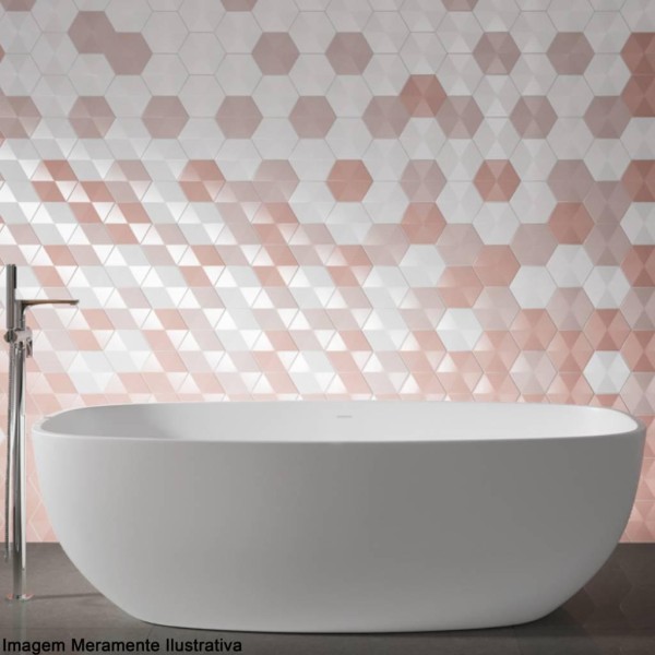 Encontraproduto.com.br - Revestimento Love Hexa WH 17,44X17,44cm Mlx Bold