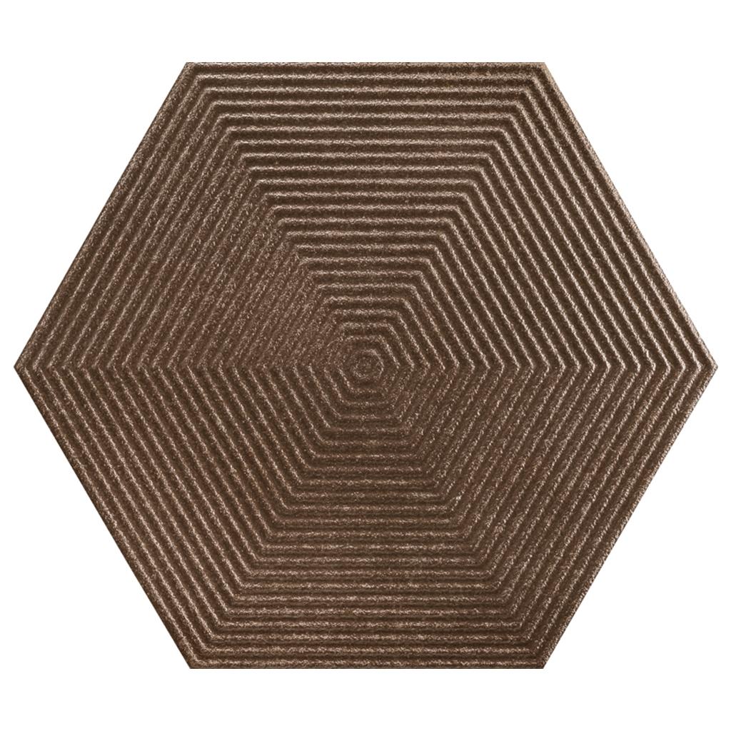 Encontraproduto.com.br - Porcelanato Portinari Love Hexagonal Steel matte bold C: 17,4cm x L: 17,4cm Gold