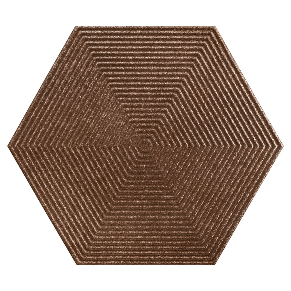 Encontraproduto.com.br - Porcelanato Portinari Love Hexagonal Steel matte bold C: 17,4cm x L: 17,4cm Gold