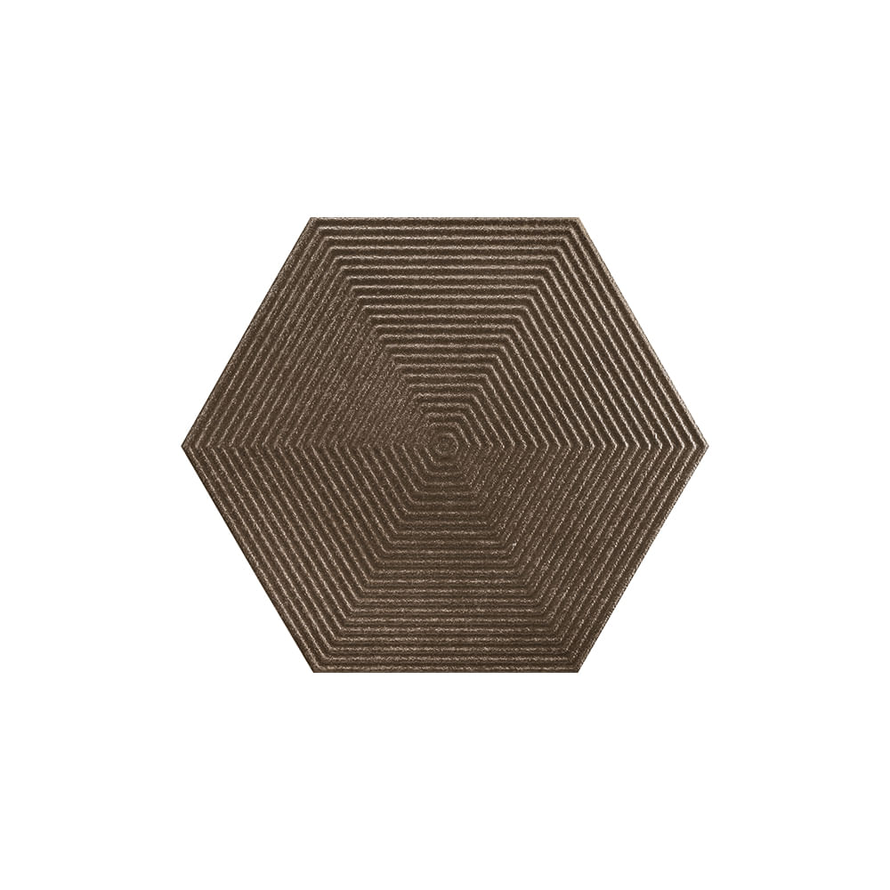 Encontraproduto.com.br - Porcelanato Portinari Love Hexagonal Steel matte bold C: 17,4cm x L: 17,4cm Gold