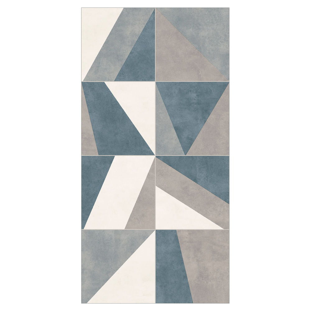 Encontraproduto.com.br - Revestimento de parede Portinari Blues Abstract Mix Lux acetinado retificado C: 29,1cm x L: 58,4cm misto