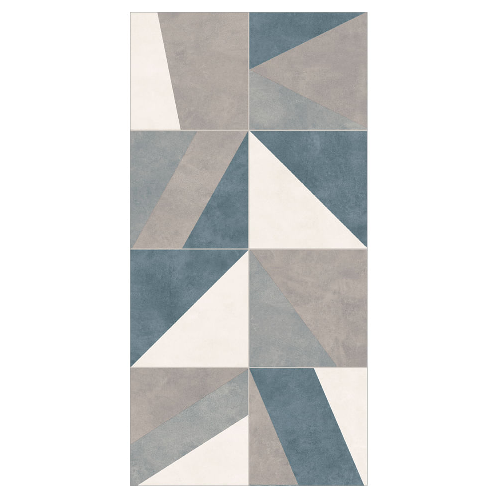 Encontraproduto.com.br - Revestimento de parede Portinari Blues Abstract Mix Lux acetinado retificado C: 29,1cm x L: 58,4cm misto