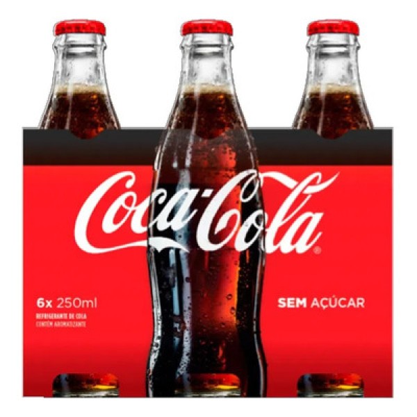 Encontraproduto.com.br - Refrigerante Coca-Cola Sem açúcar Garrafa com 250ml