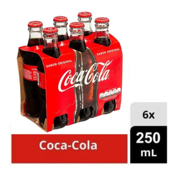 Refrigerante Coca-Cola Original Garrafa com 250ml