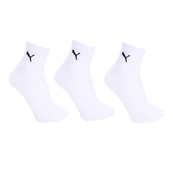 Kit Meia Cano Médio Puma 3 Pares Masculina - Branca